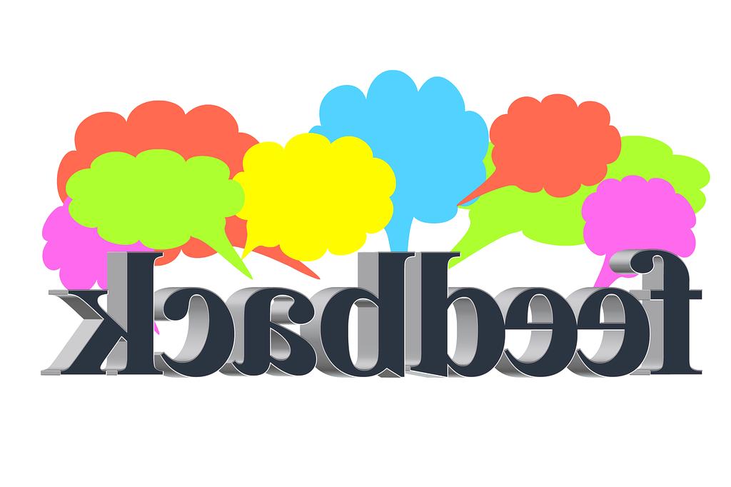 Abstract digital blog workspace with cloud icons and open laptop